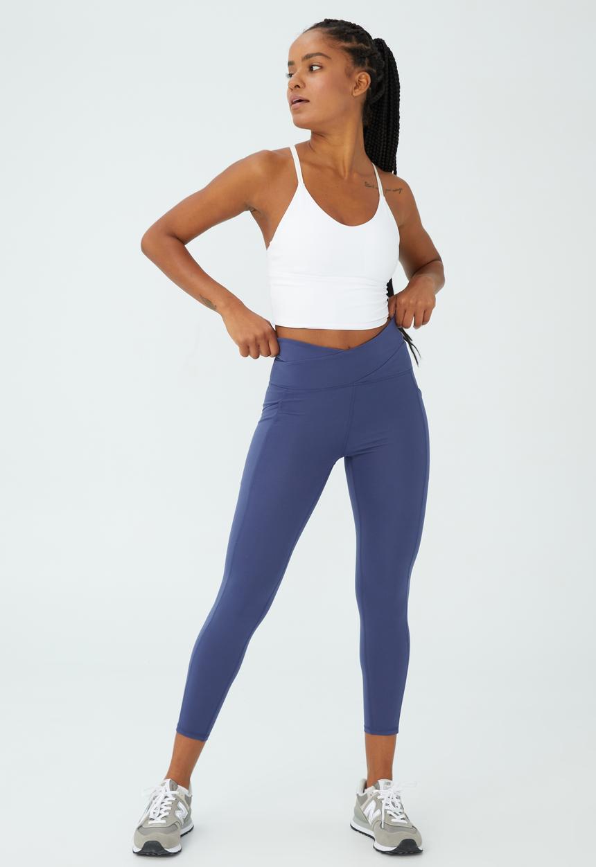 Cotton On - Ultra soft cross over 7/8 tight - vintage navy