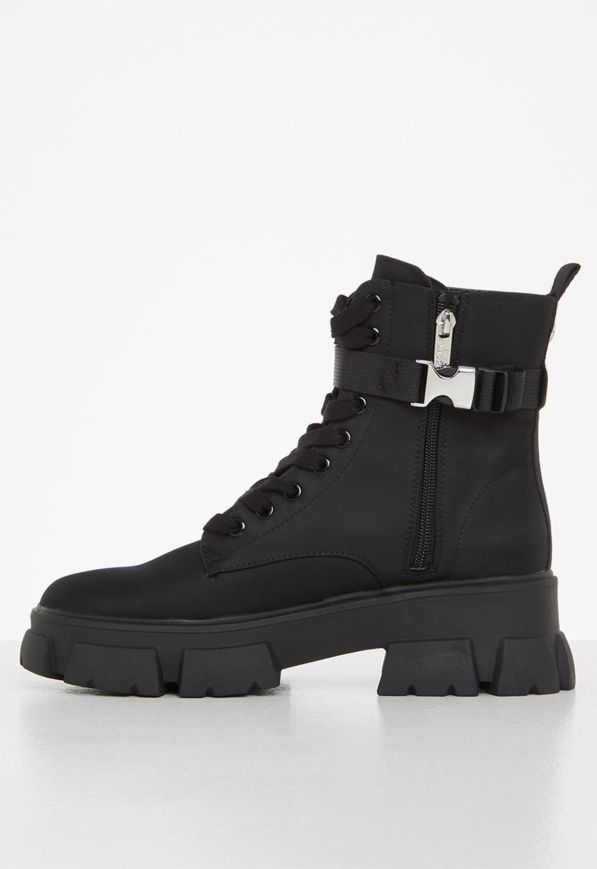 Steve Madden - Tanker-p lace up boot - black