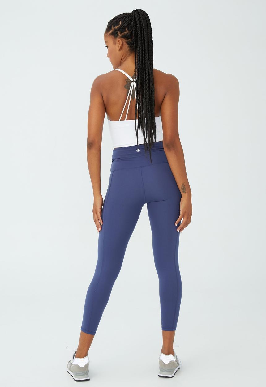 Cotton On - Ultra soft cross over 7/8 tight - vintage navy