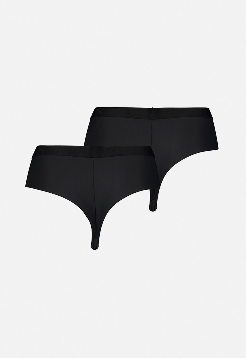 PUMA - Puma women high waist sporty string 2pack - black