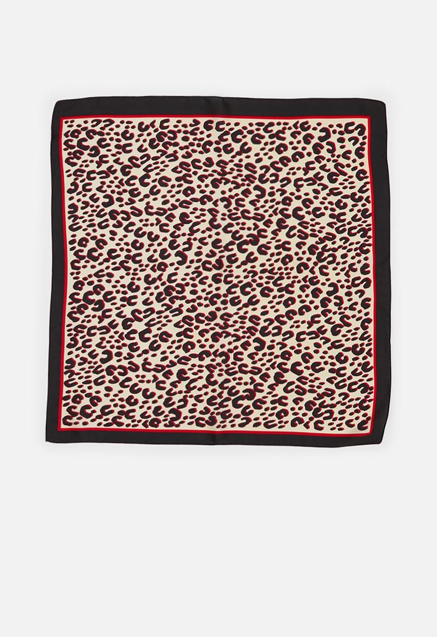 Superbalist - Animal print neckerchief - red/black