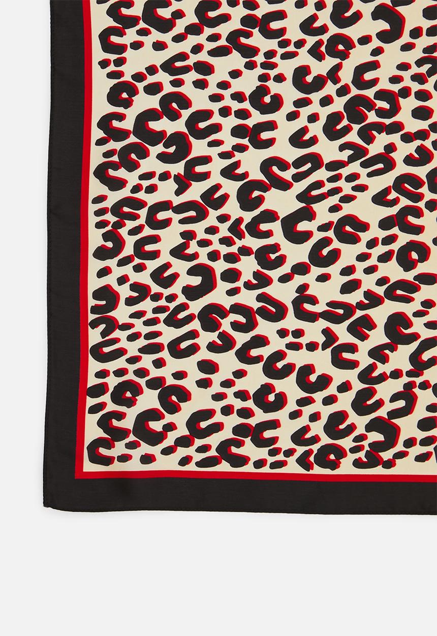 Superbalist - Animal print neckerchief - red/black