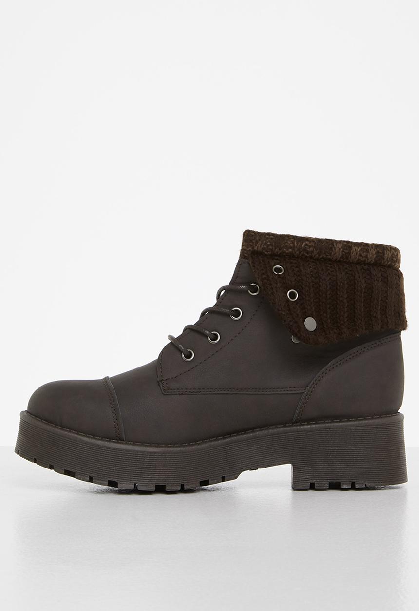 Seduction - Lined hiking boot - choc