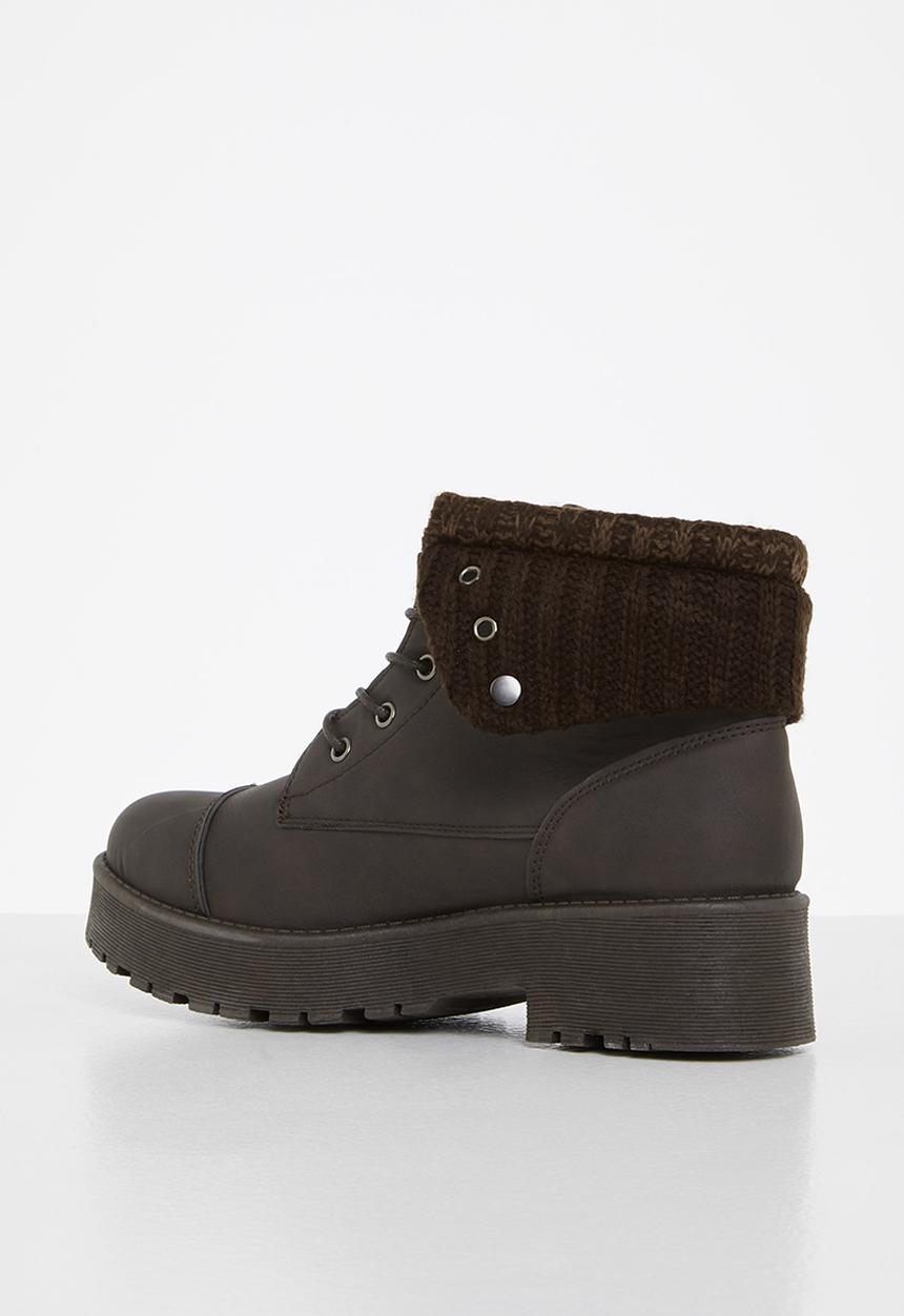 Seduction - Lined hiking boot - choc