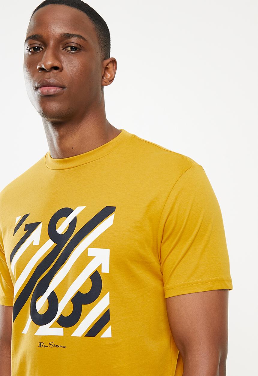 Ben Sherman - Retro sport tee - mustard
