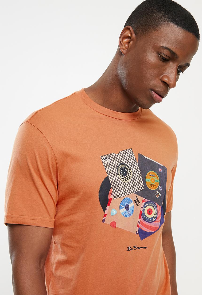 Ben Sherman - 45 Records tee - anise