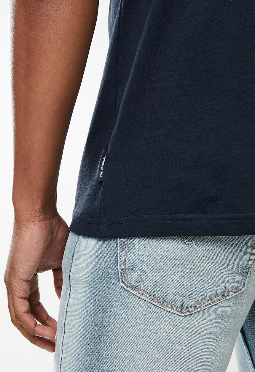 Ben Sherman - Ska check short sleeve target tee - navy