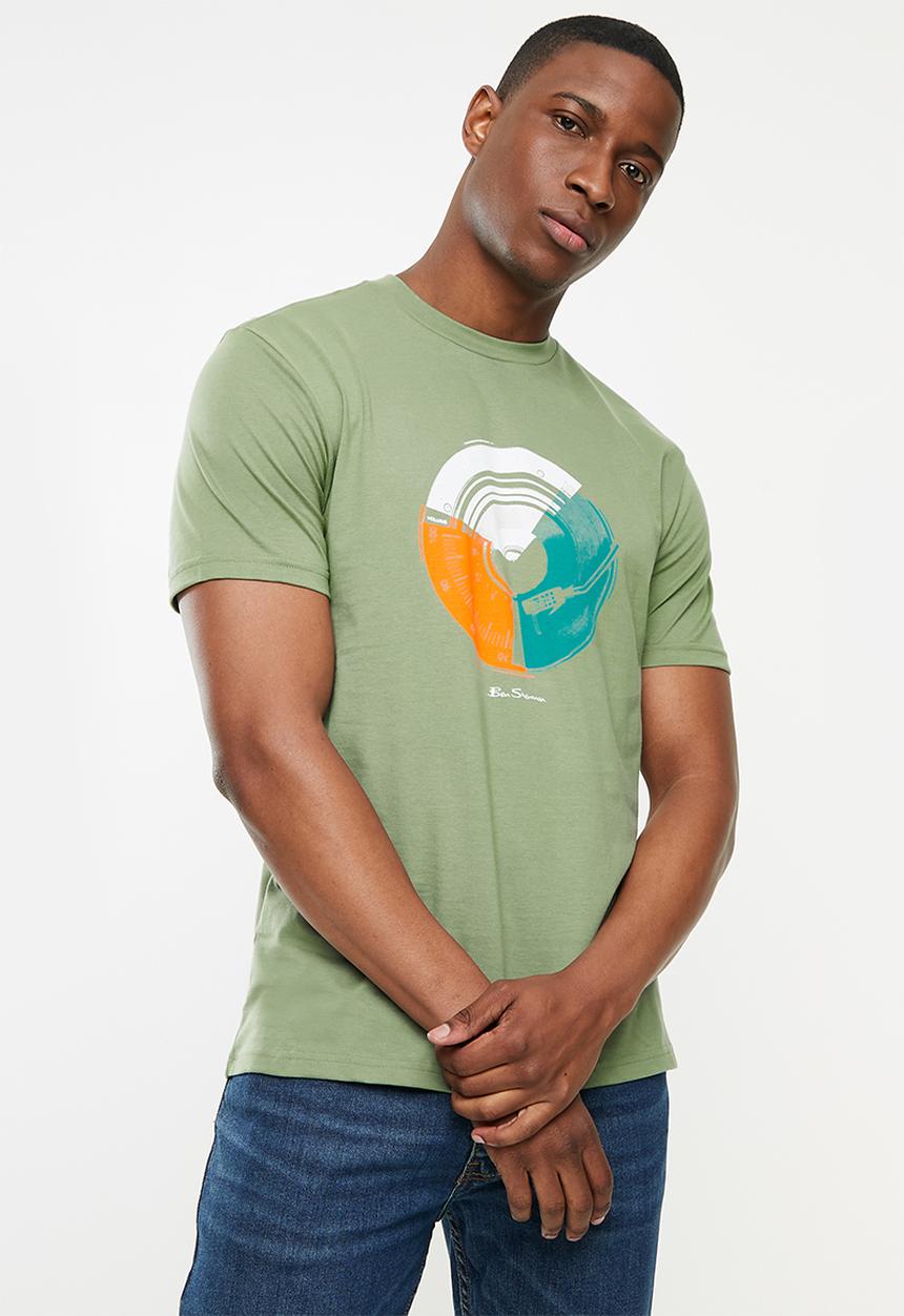 Ben Sherman - Music mash tee - pale khaki