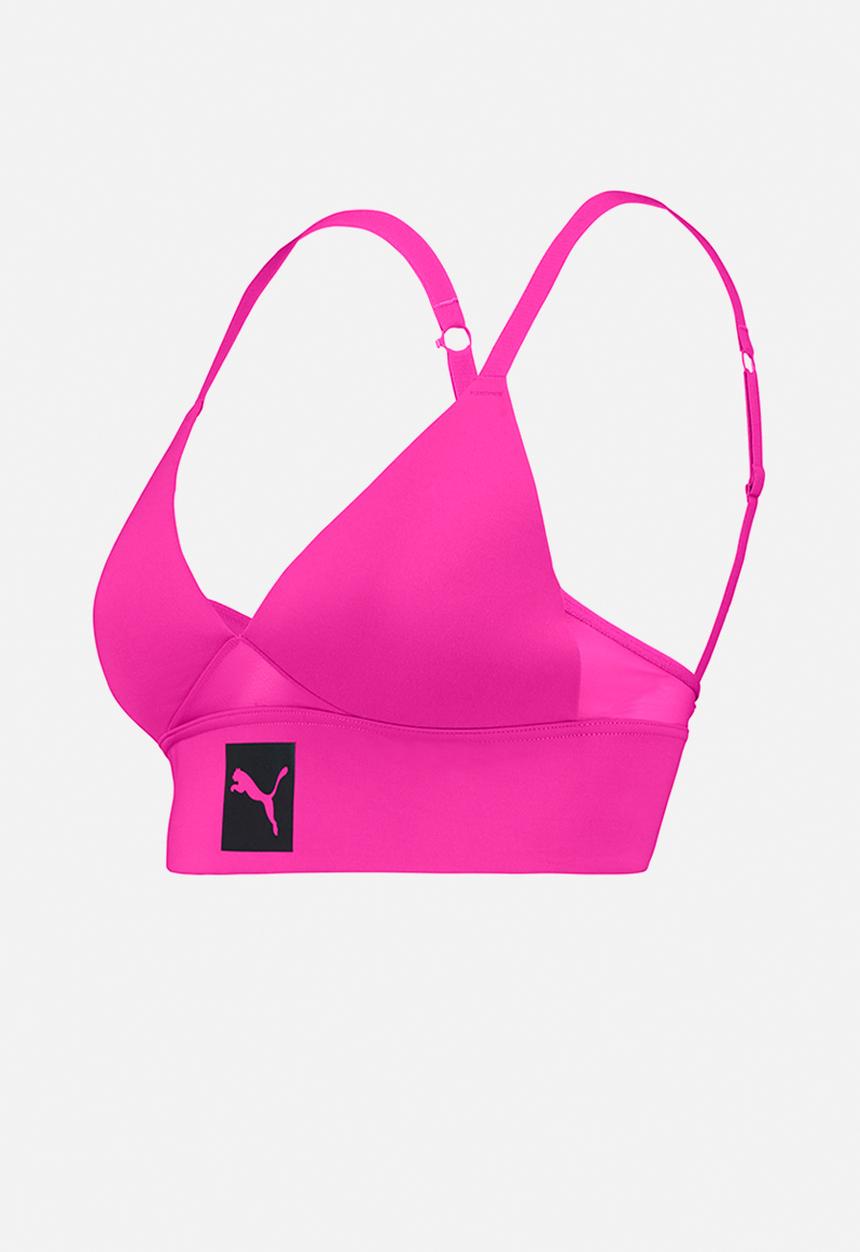 PUMA - Puma women padded longline bralette - pink