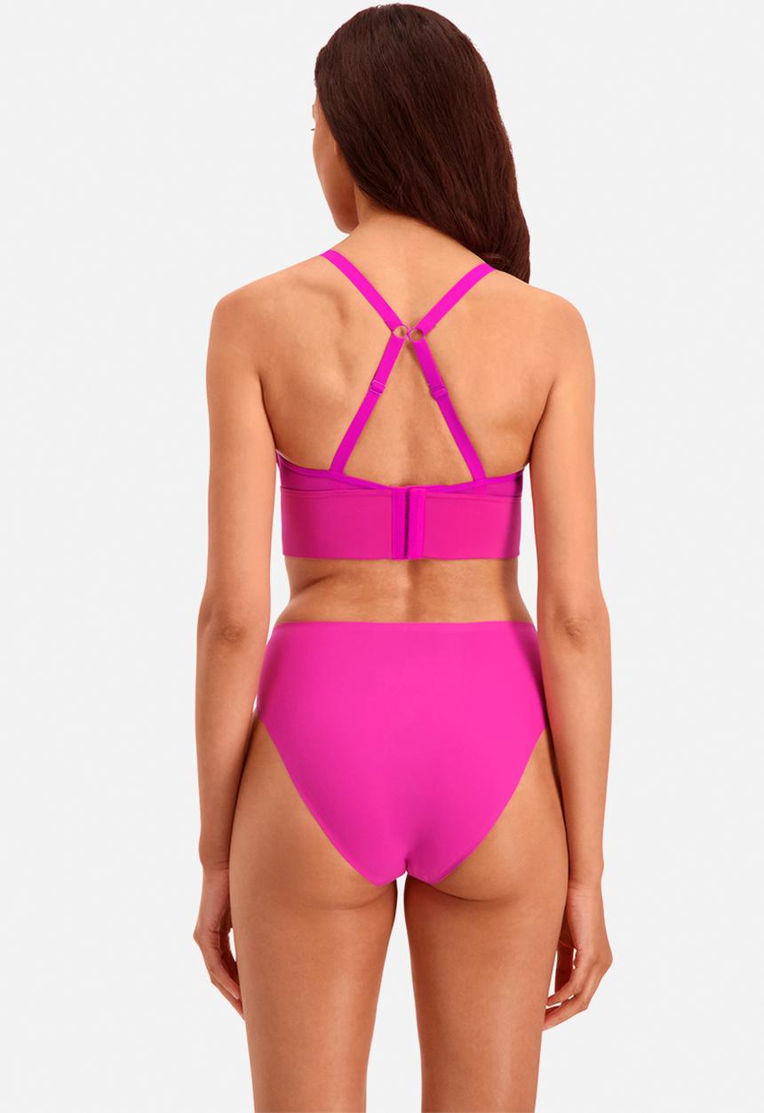 PUMA - Puma women padded longline bralette - pink