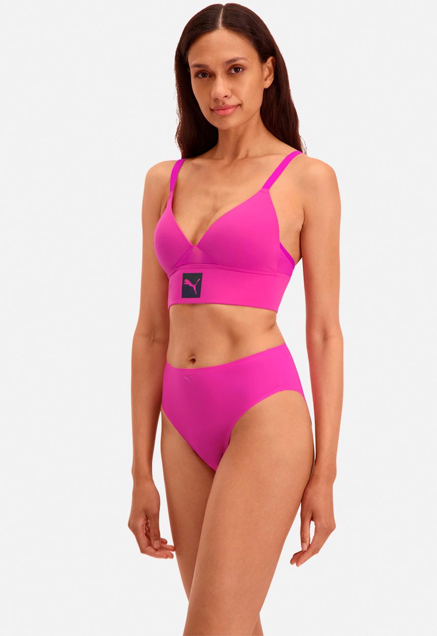 PUMA - Puma women padded longline bralette - pink