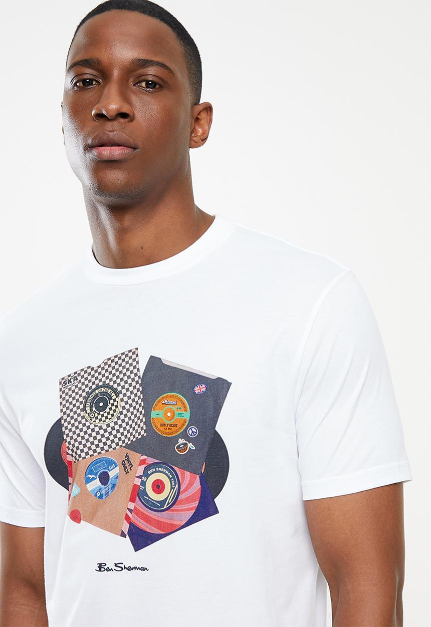 Ben Sherman - 45 records tee - white