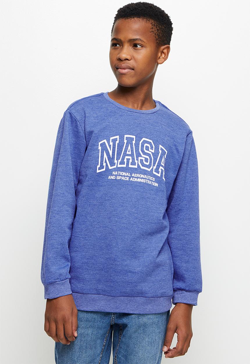 Superbalist - NASA crew graphic sweatshirt - royal melange