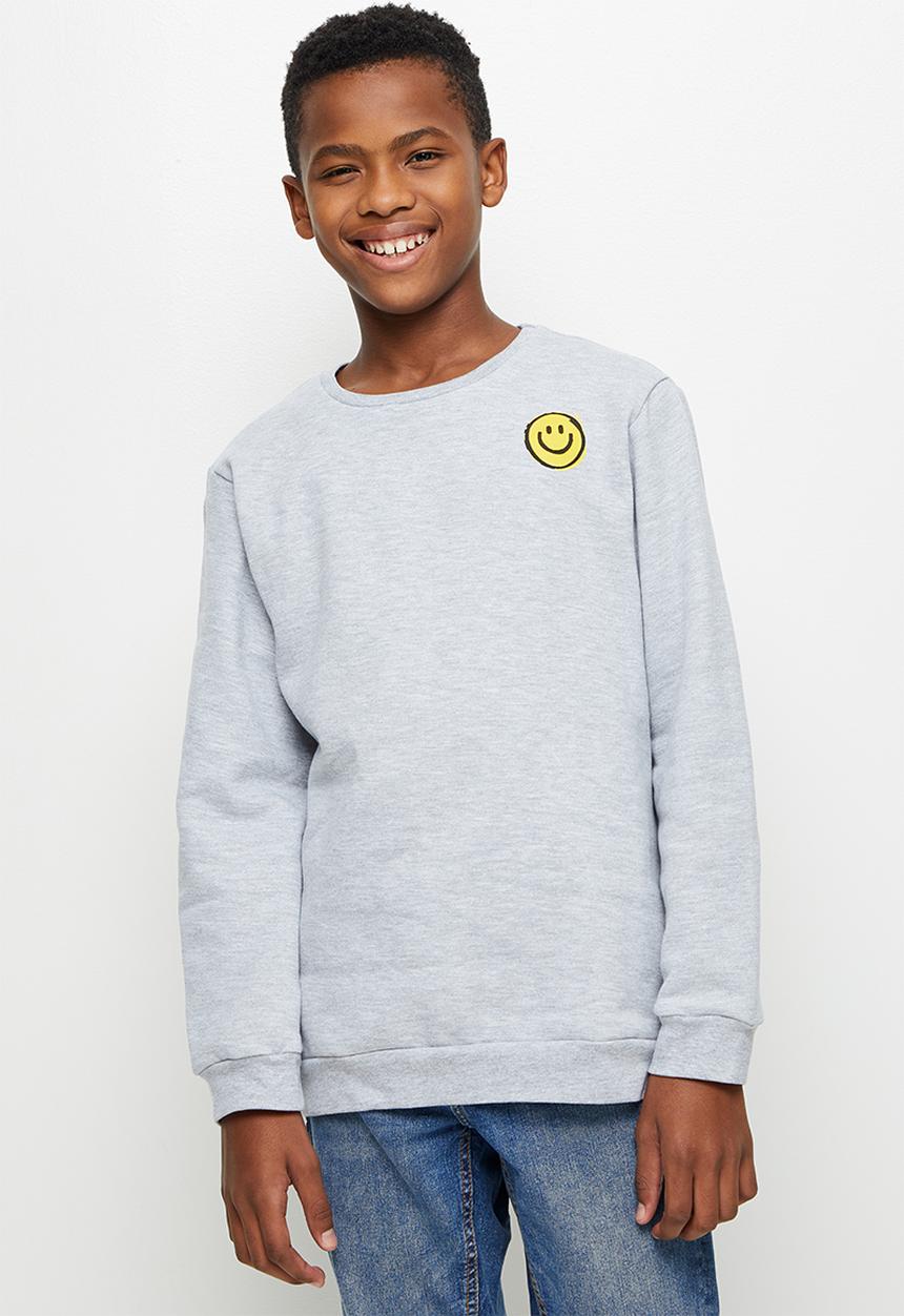 Superbalist - Boys smiley sweatshirt - grey