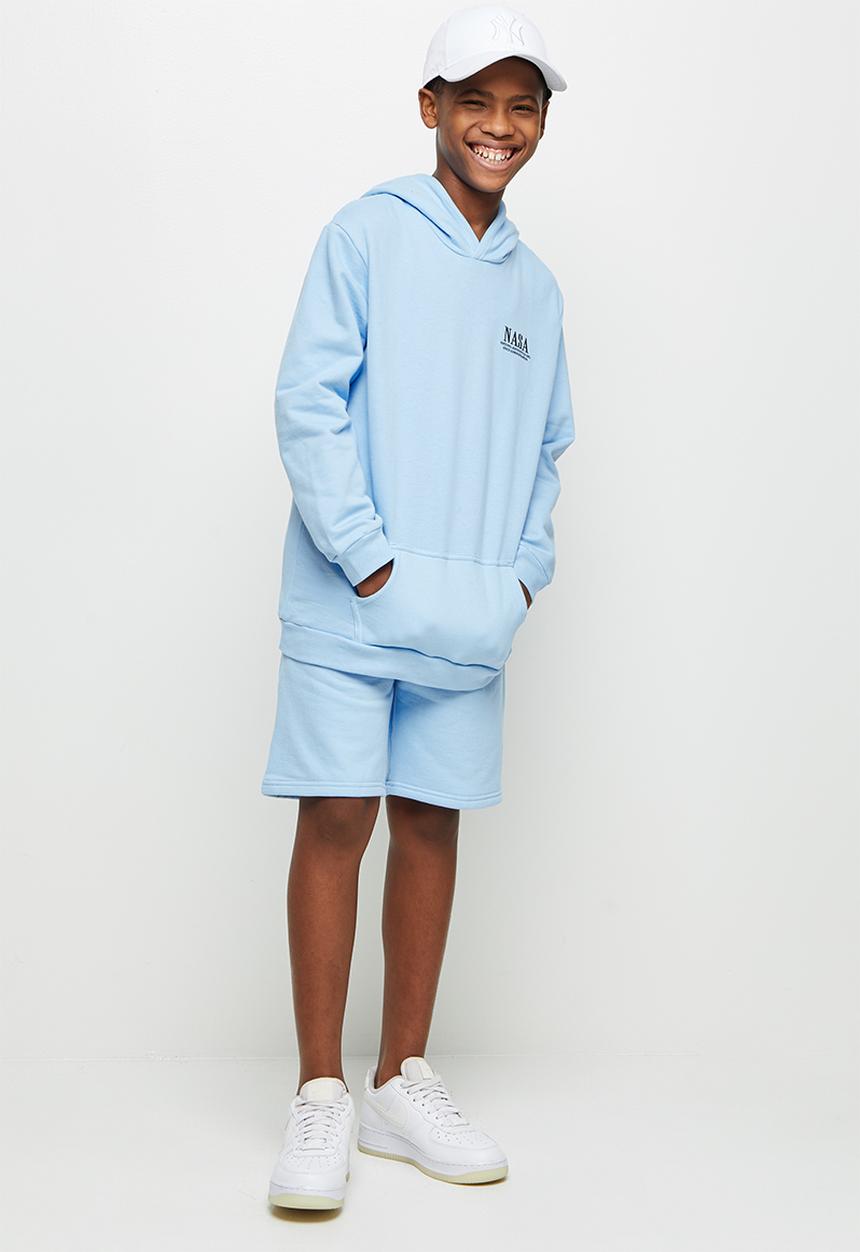 Superbalist - NASA hoodie & short set - baby blue feb