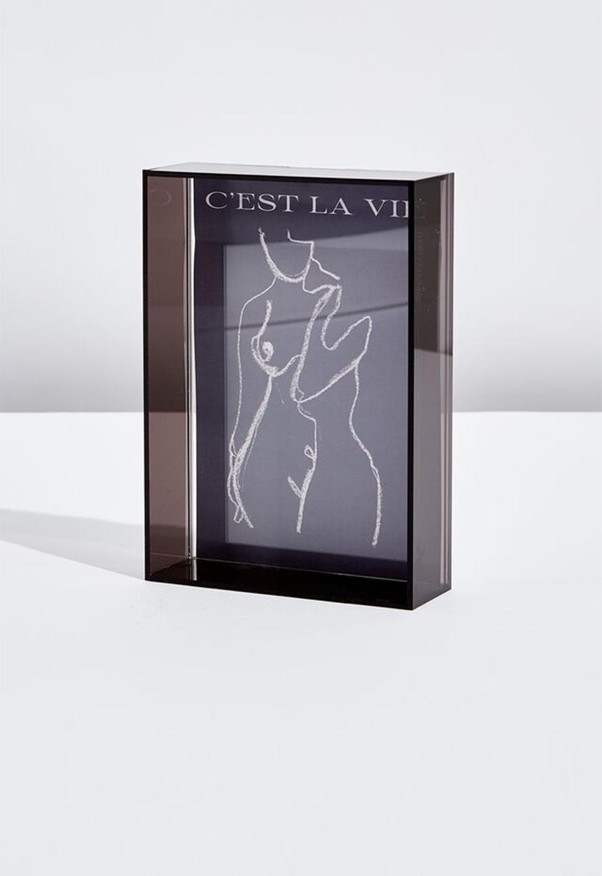 Typo - A5 acrylic frame - smokey grey