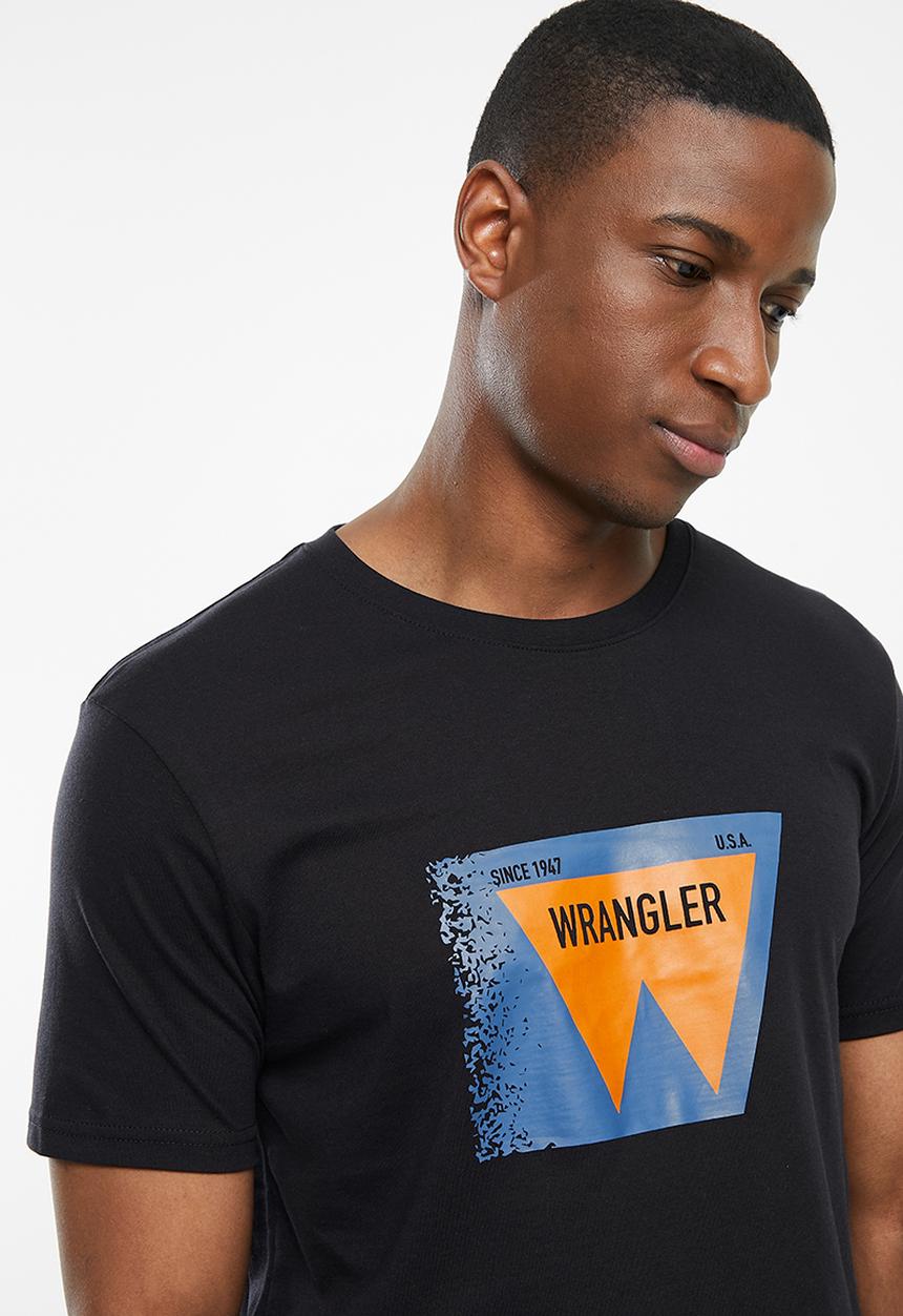 Wrangler - Big w tee - black