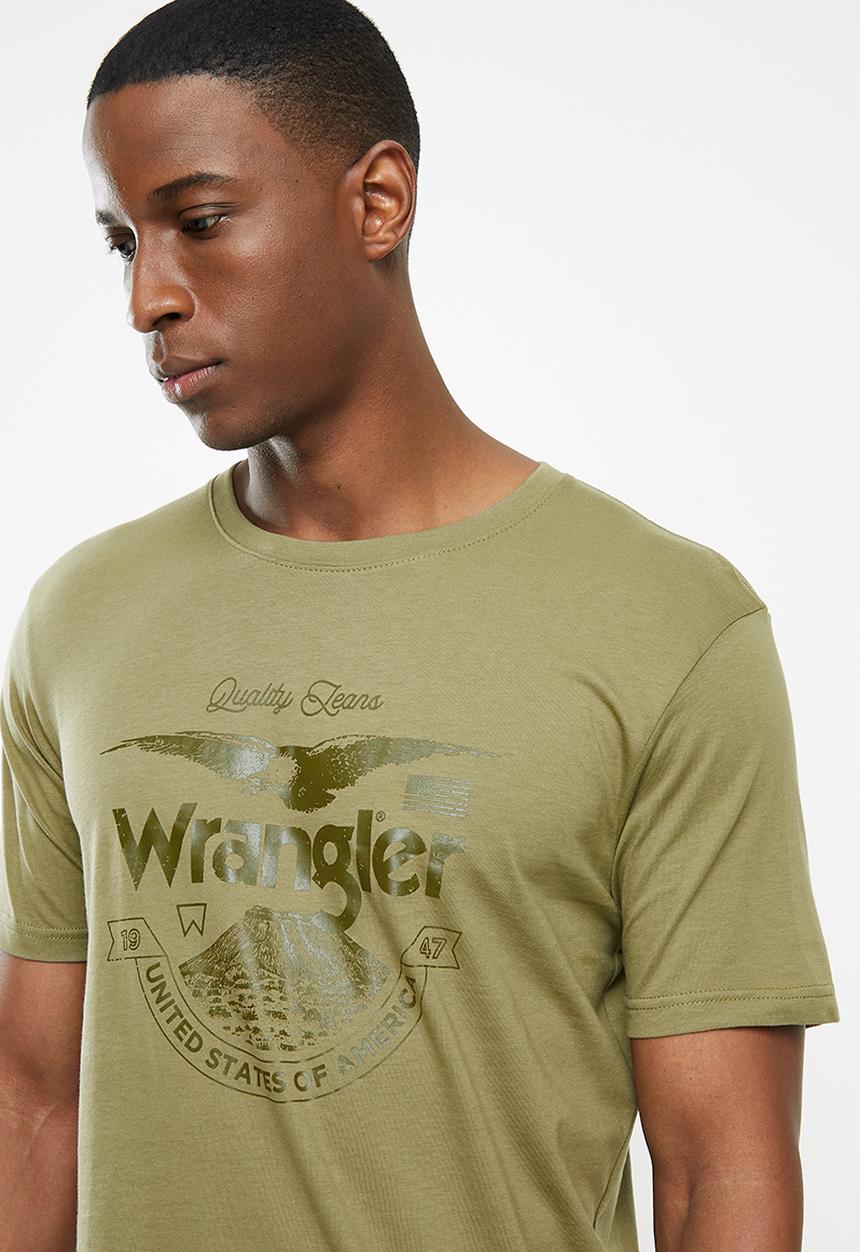 Wrangler - Usa tee - green