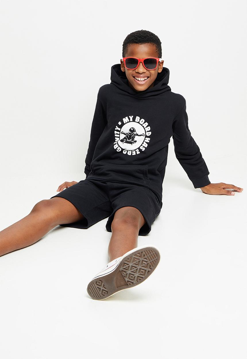 Rebel Republic - NASA hoodie & short set - black