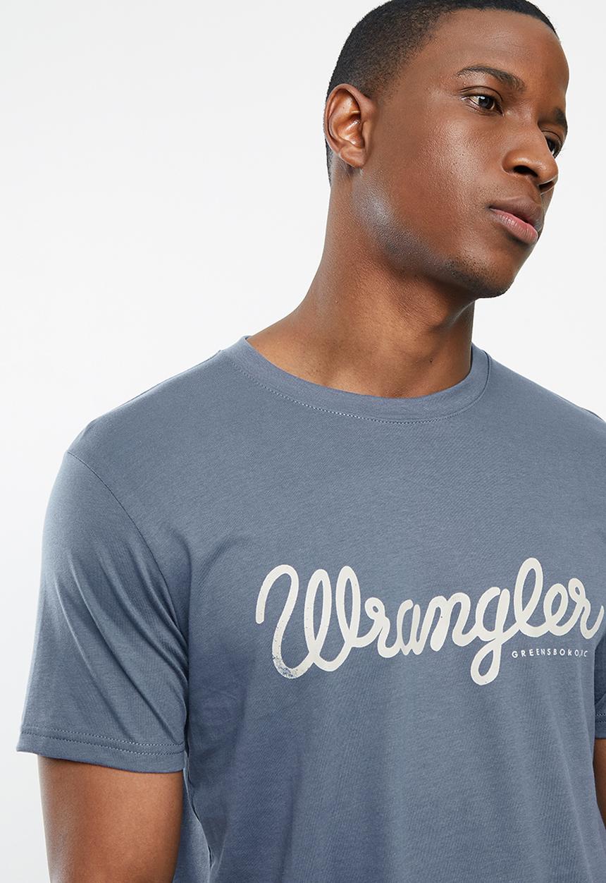 Wrangler - Classic tee - vintage blue