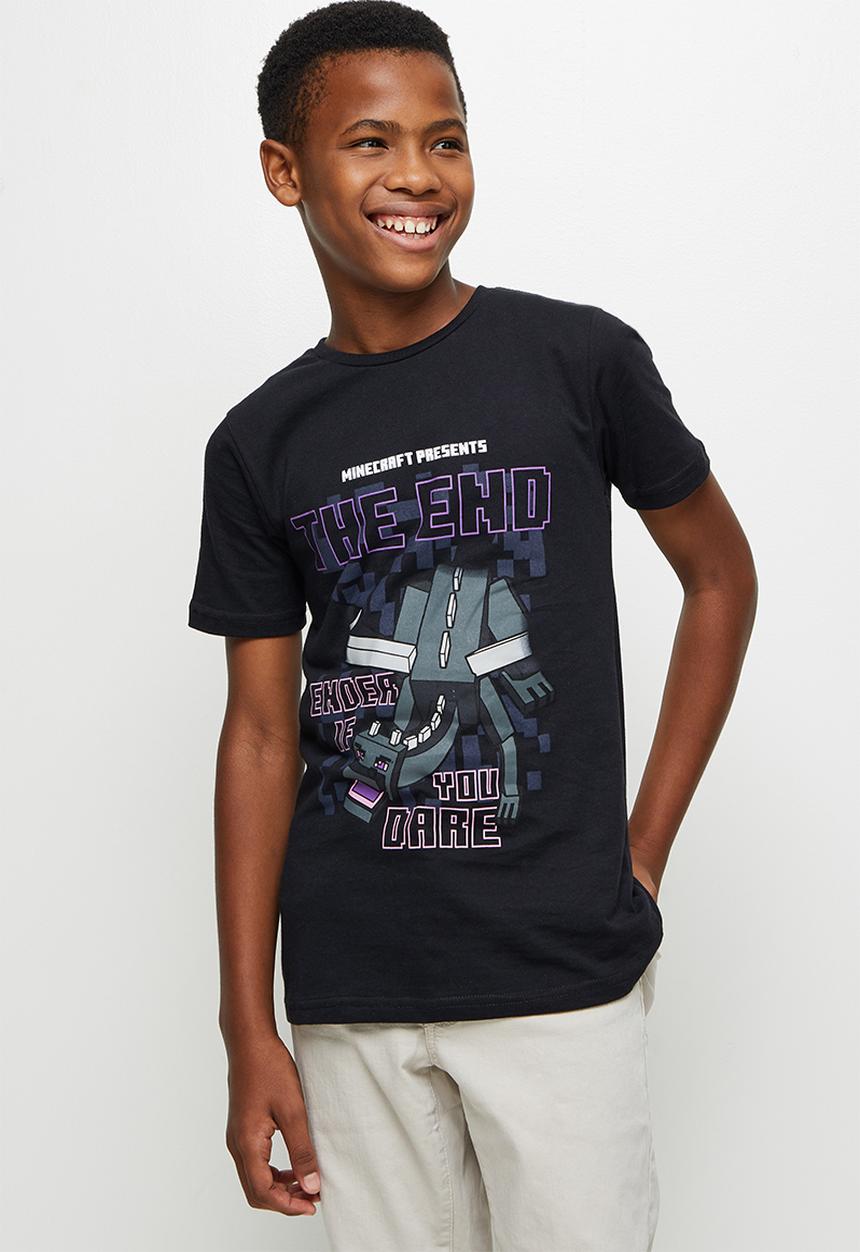 Rebel Republic - Mincraft ender if you dare tee - black
