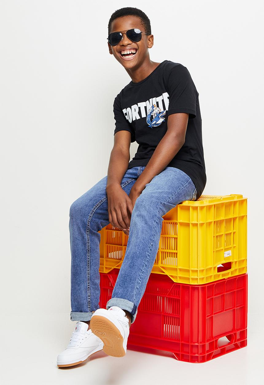 Rebel Republic - Fortnite hang ten T-shirt - black