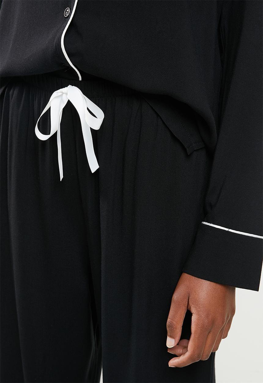 Superbalist - Sleep shirt & pants set - black