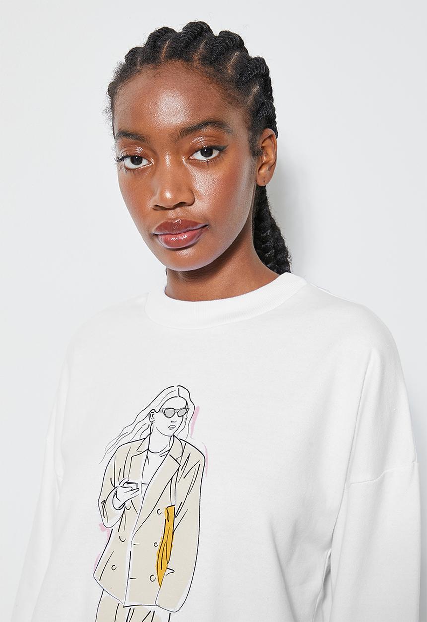Superbalist - Graphic crew - white