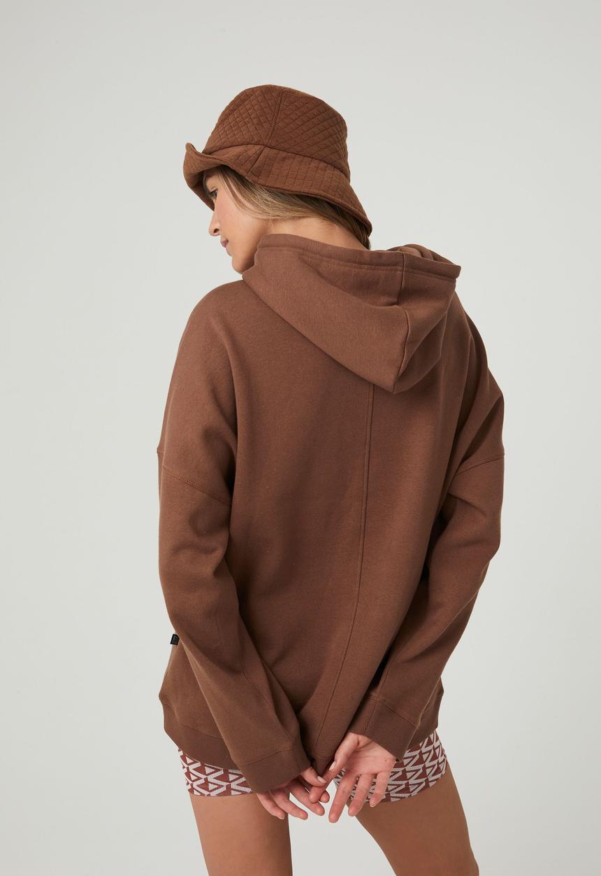 Cotton On - Plush oversized  hoodie - toasted hazelnut