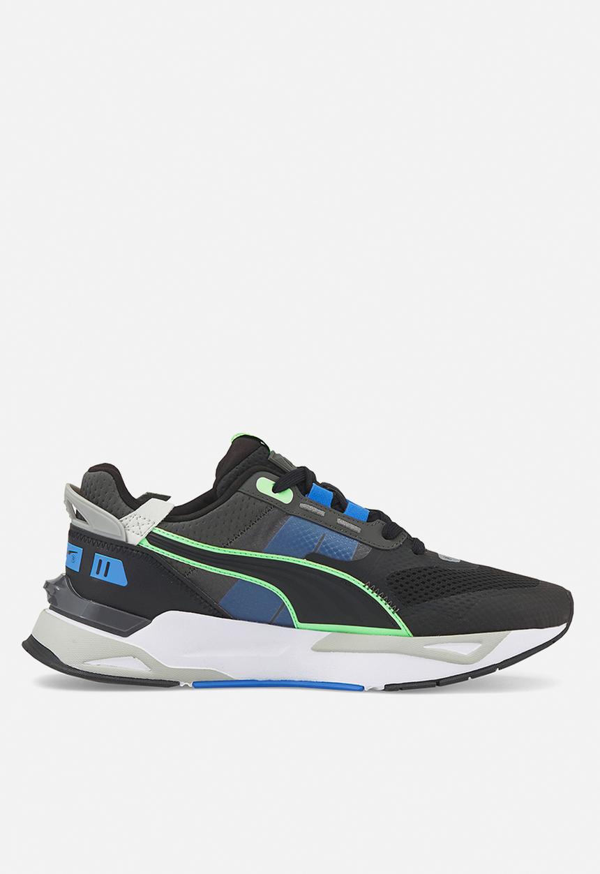 PUMA - Mirage sport tech - dark shadow-puma black-elektro green