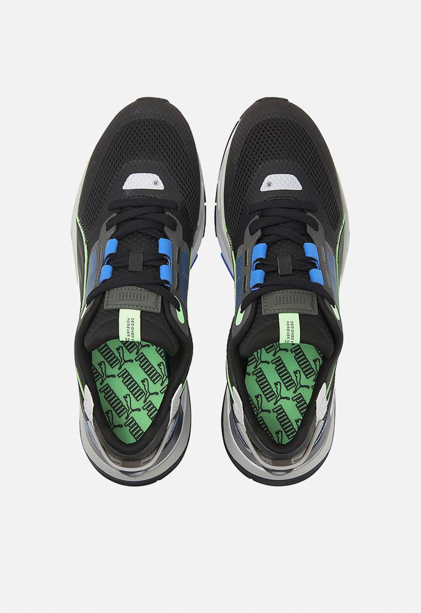 PUMA - Mirage sport tech - dark shadow-puma black-elektro green
