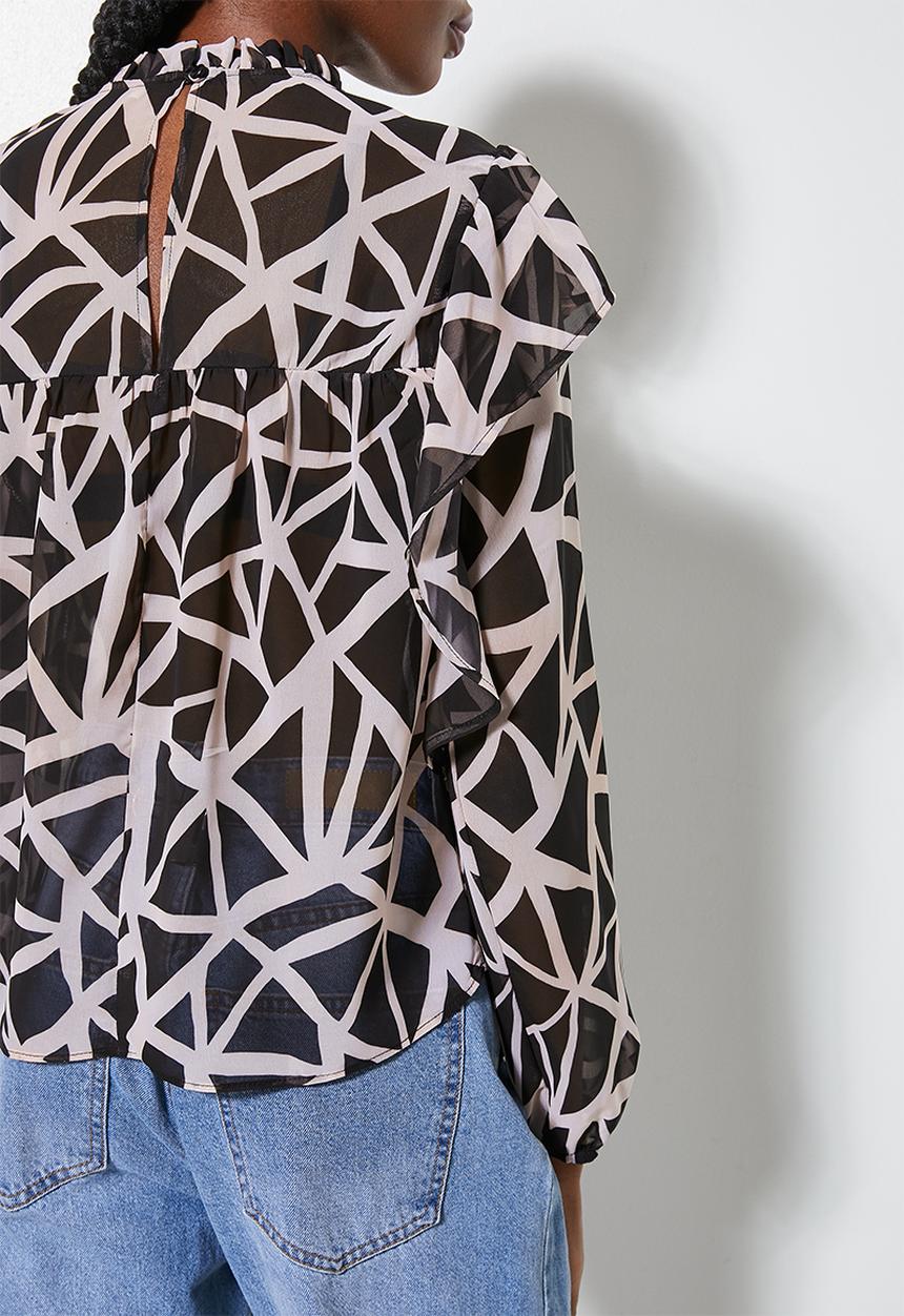 Superbalist - Femme blouse - handrawn abstract triangle
