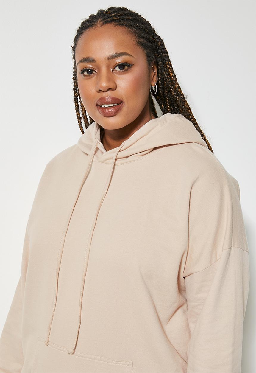 Superbalist - Longline hoodie - stone
