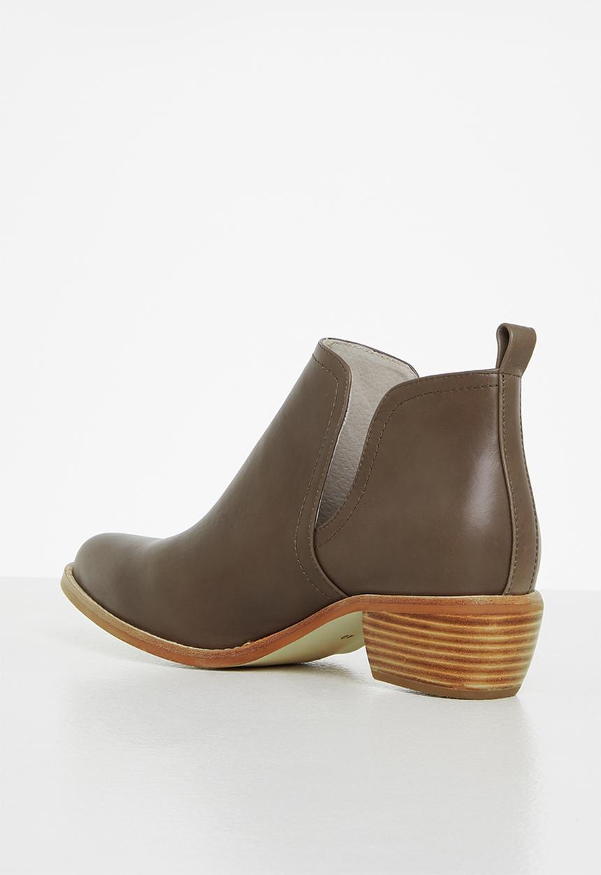 Julz - Amelia  leather ankle boot - choc