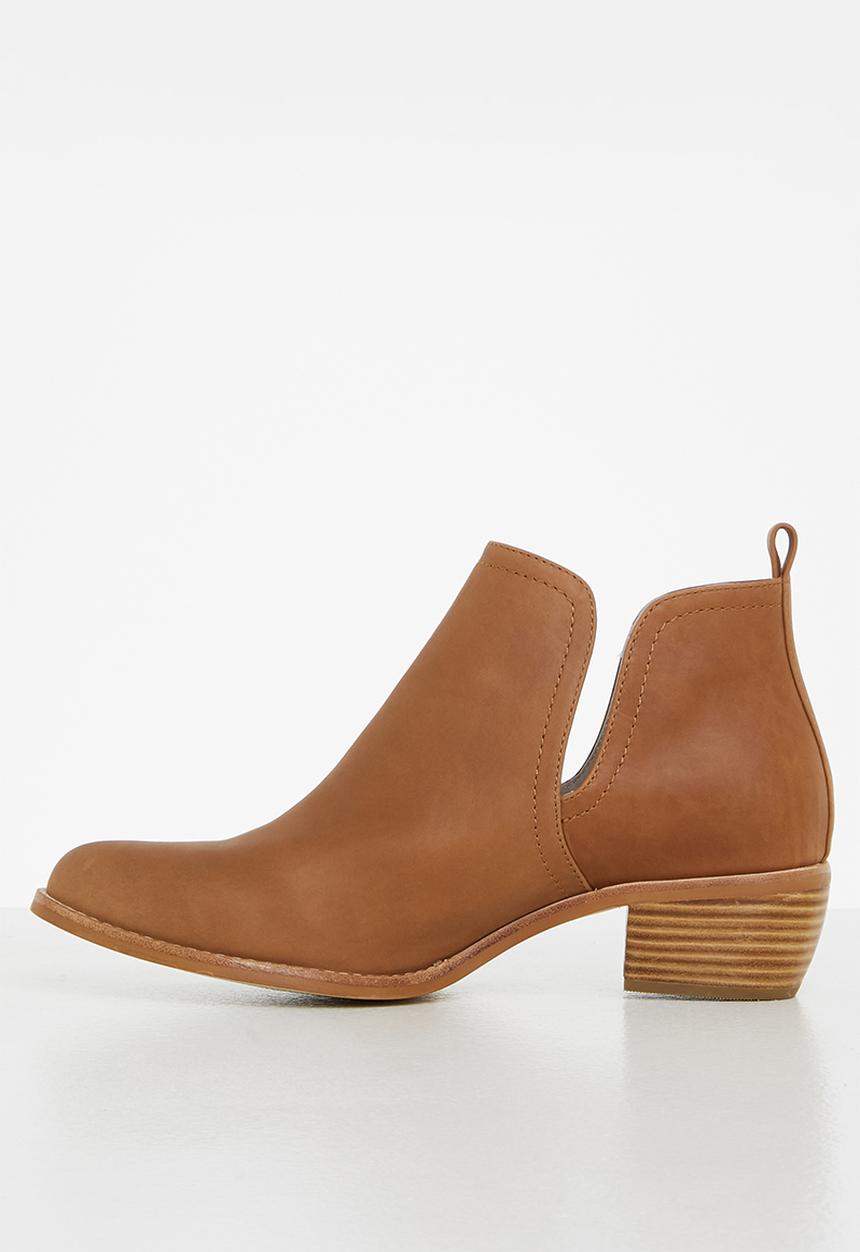 Julz - Amelia  leather ankle boot - tan
