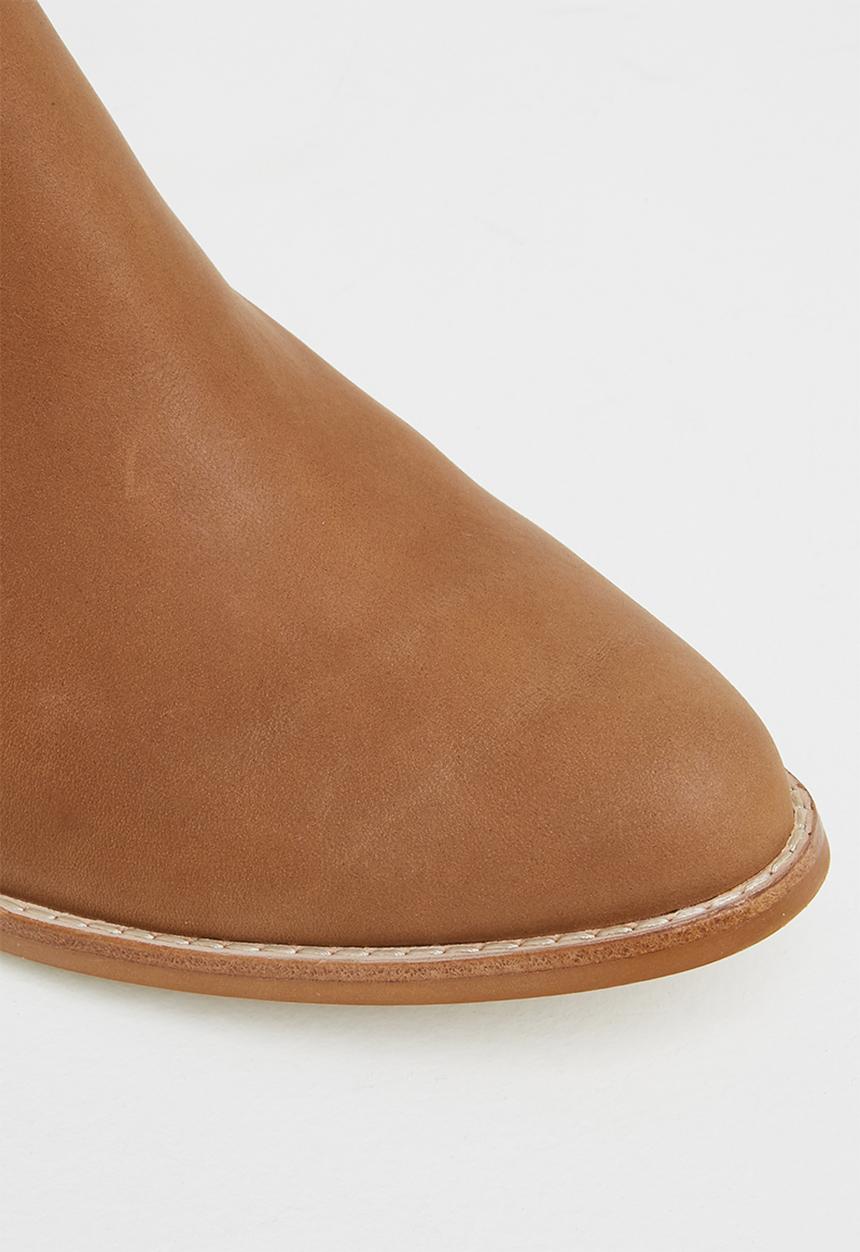 Julz - Amelia  leather ankle boot - tan