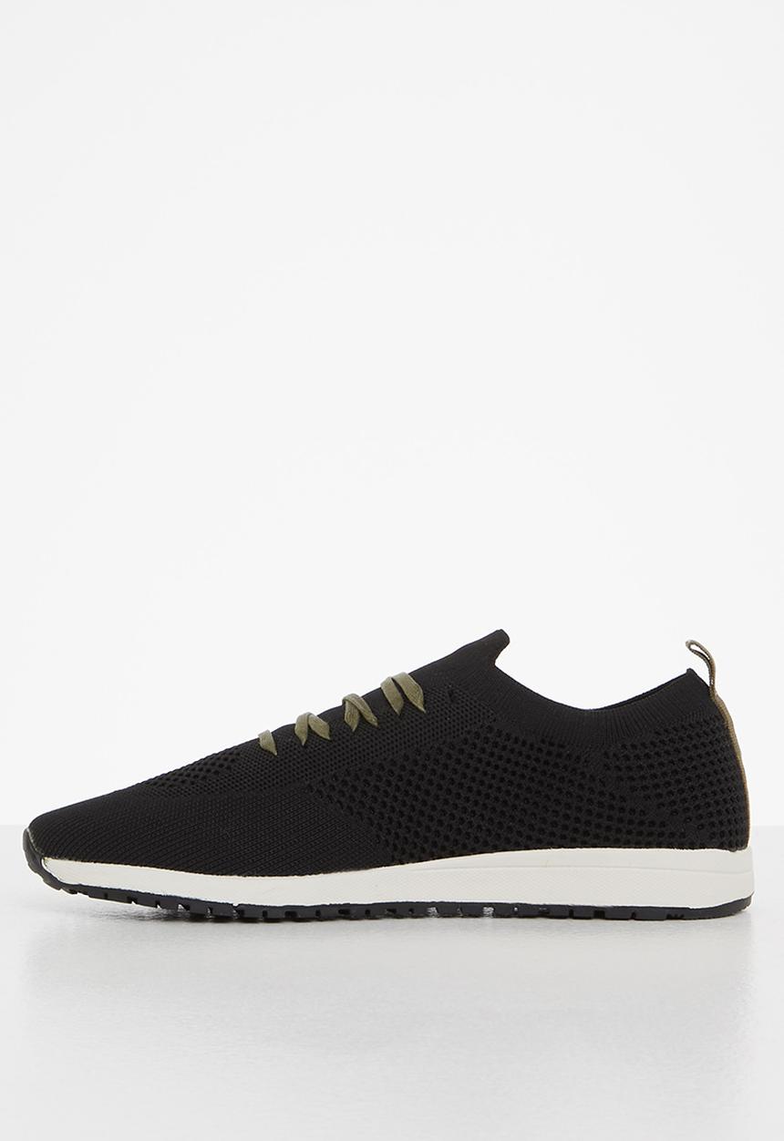 POLO - Classic knitted runner - black