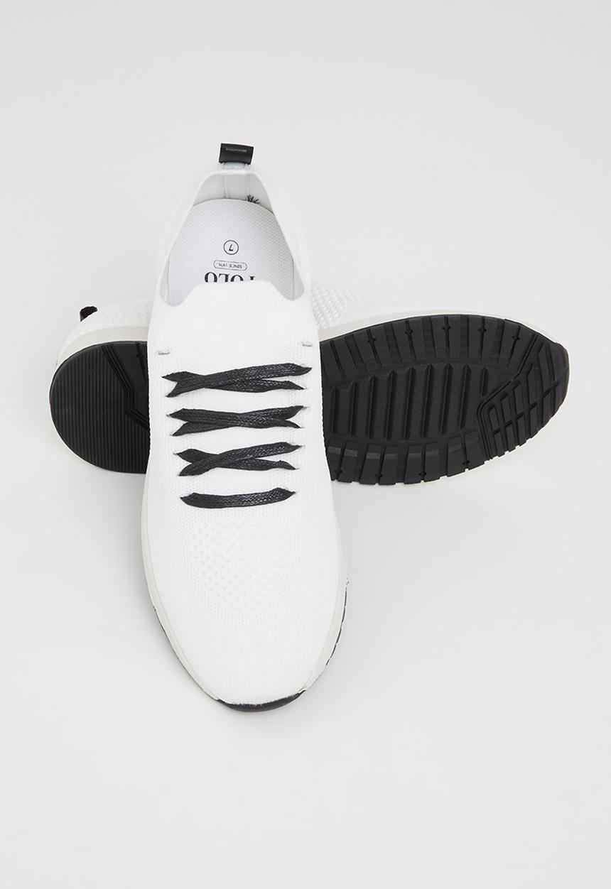 POLO - Classic knitted runner - white