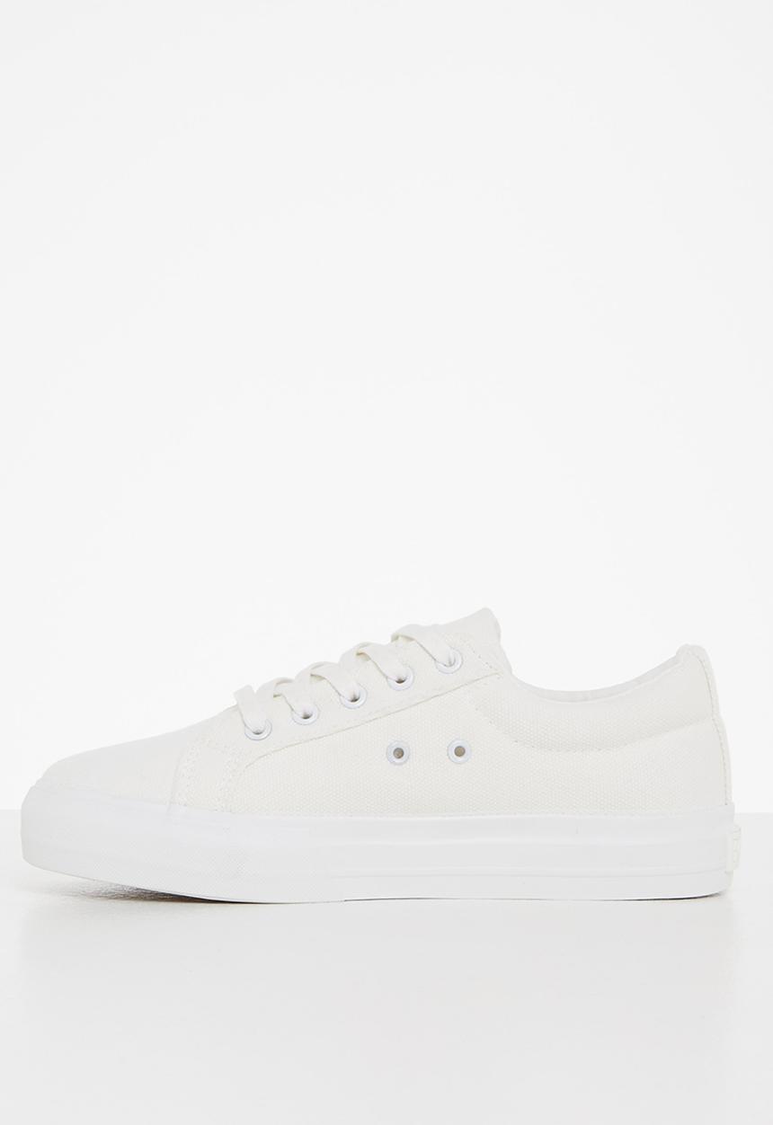 POLO - Classic canvas sneaker - white