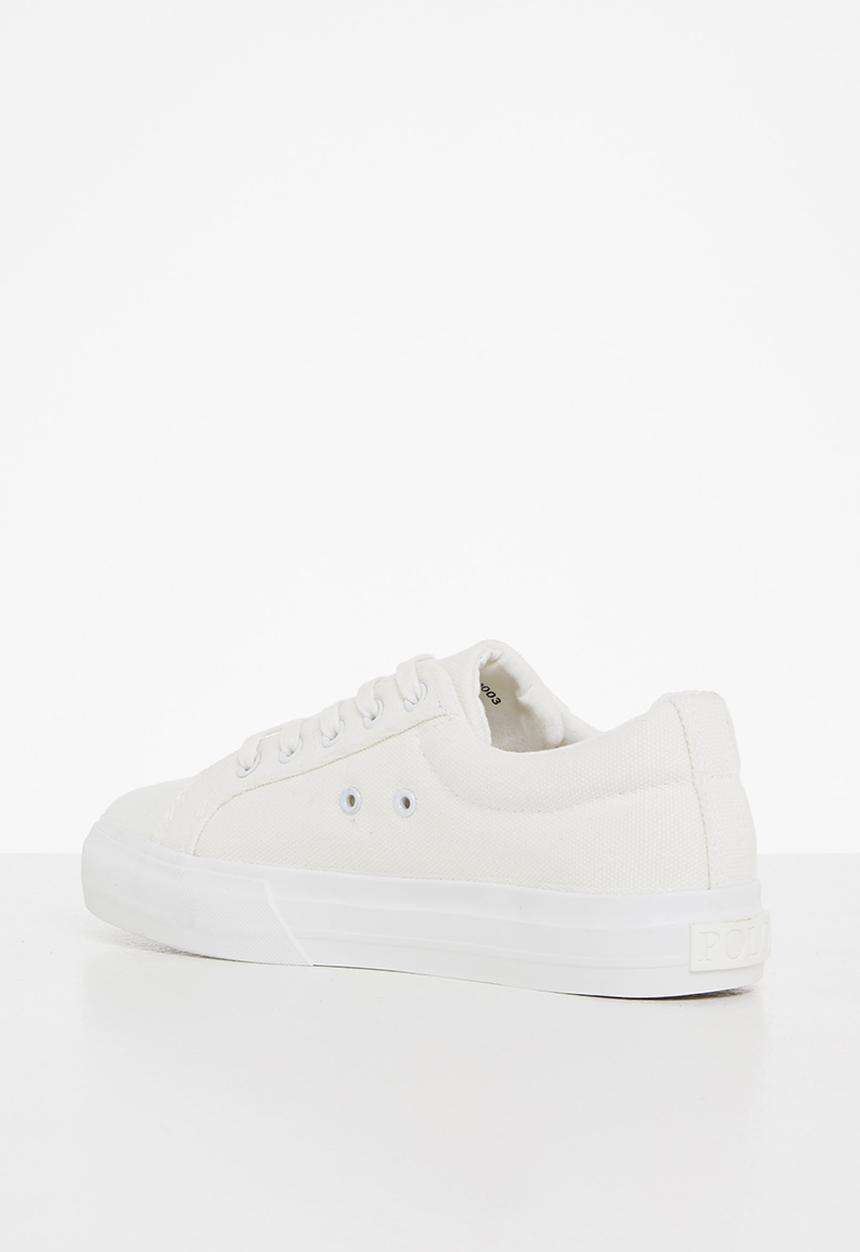 POLO - Classic canvas sneaker - white
