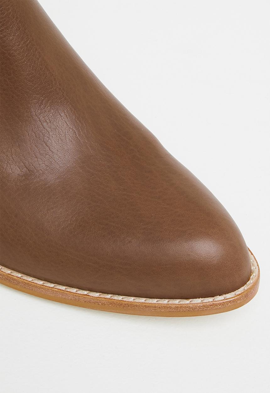Julz - Leah leather chelsea boot - choc