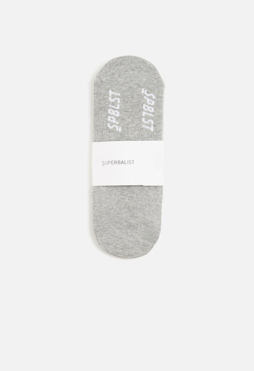 Superbalist - 2 Pack branded secret socks - grey