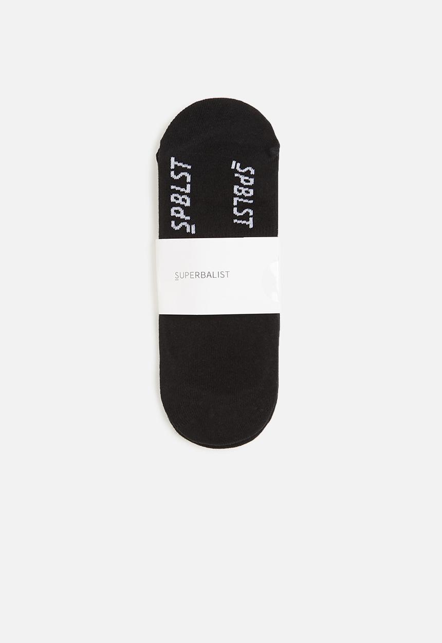 Superbalist - 2 Pack branded secret socks - black
