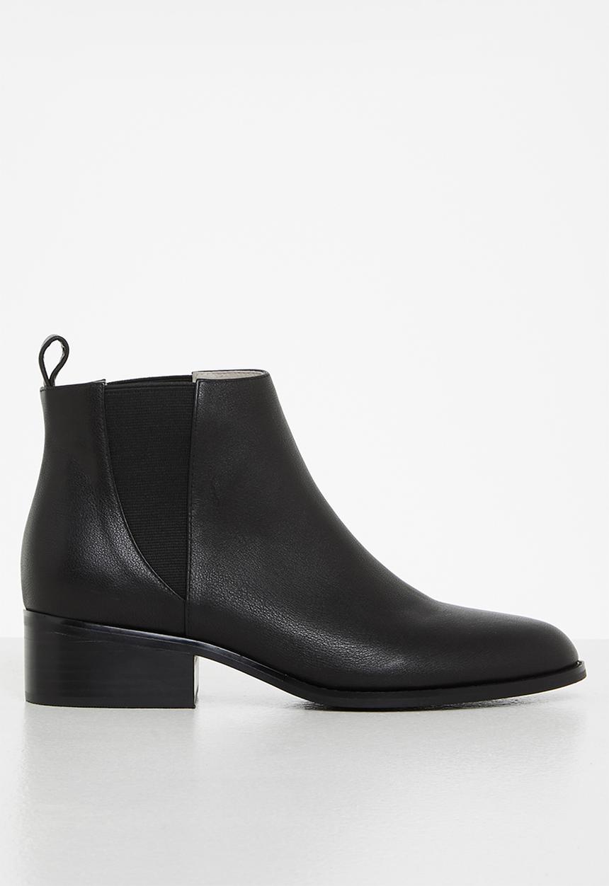 Julz - Mia leather chelsea boot - black