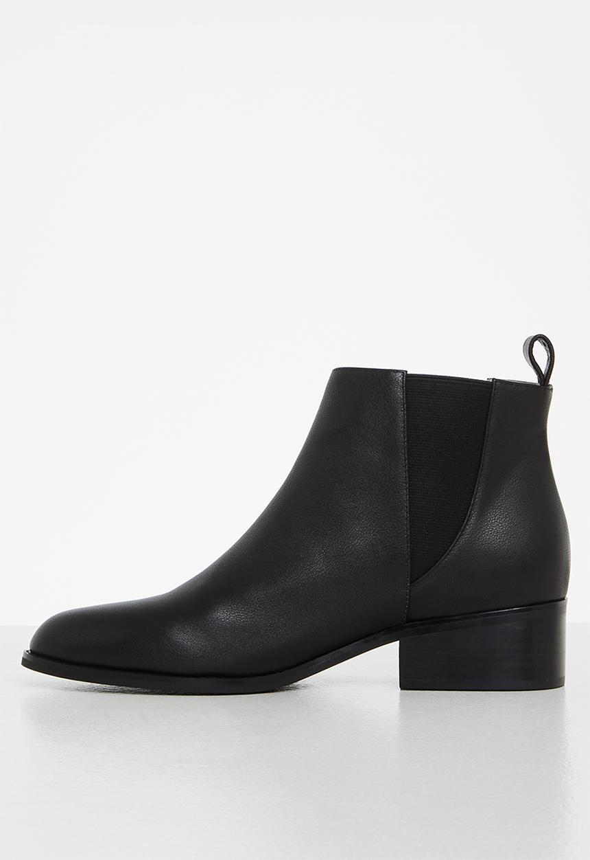 Julz - Mia leather chelsea boot - black