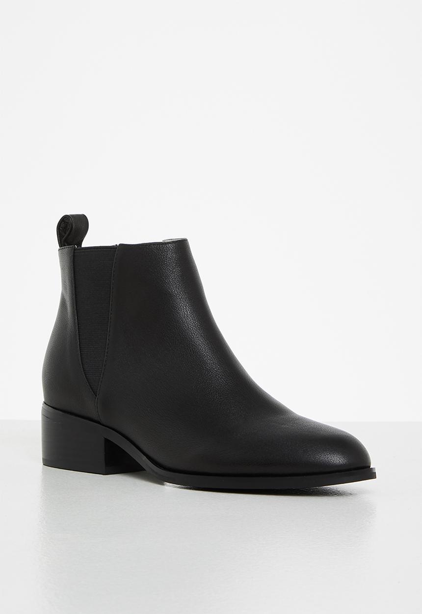 Julz - Mia leather chelsea boot - black