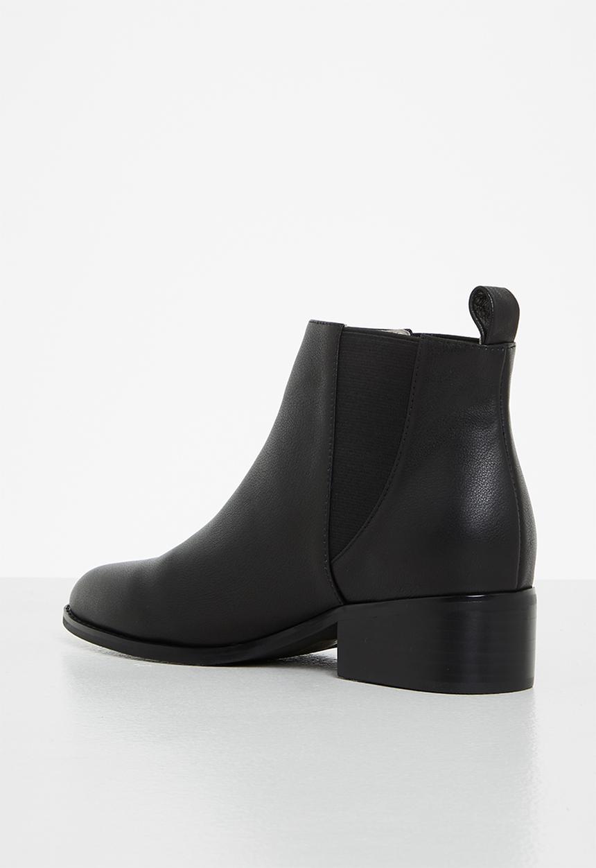 Julz - Mia leather chelsea boot - black