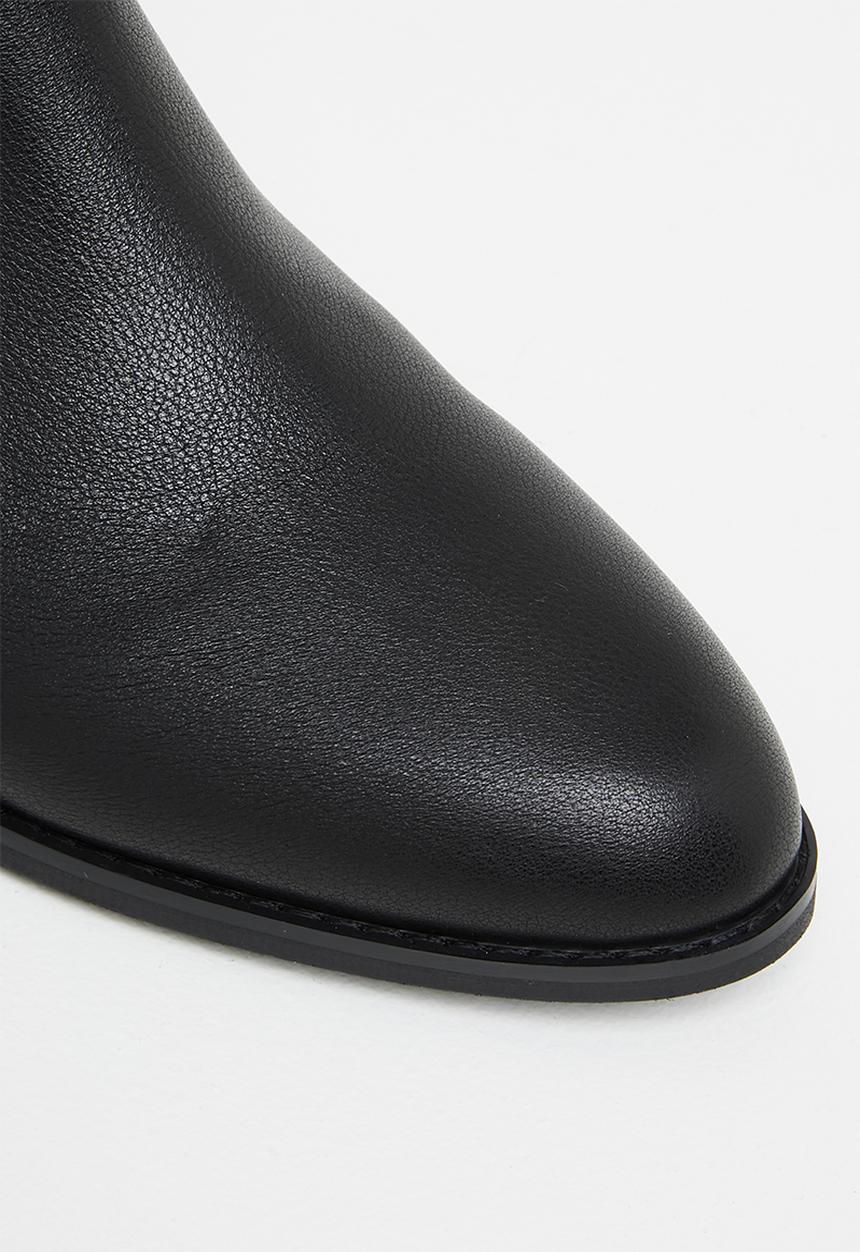 Julz - Mia leather chelsea boot - black