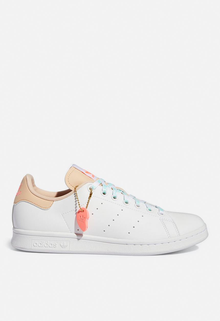 adidas Originals - Stan smith- footwear white/halo blush/acid red