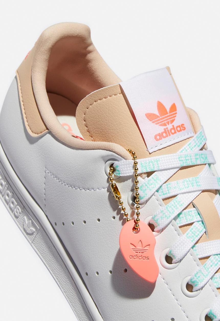 adidas Originals - Stan smith- footwear white/halo blush/acid red